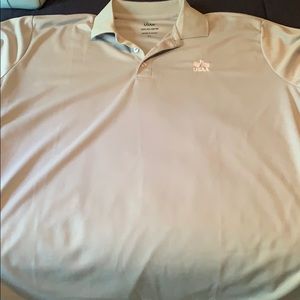 USAA polo, light blue/gray color size XL
